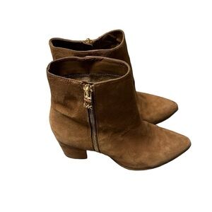Michael Kors Brown Suede Bootie Size 6